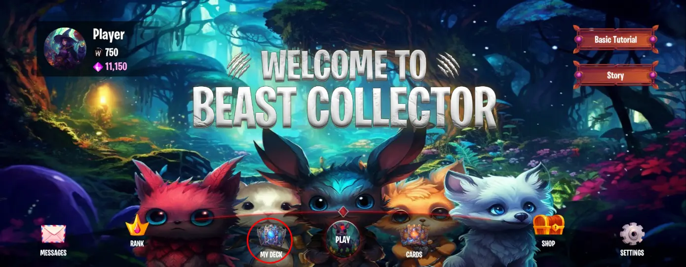 image of main menu for guide for hatch egg